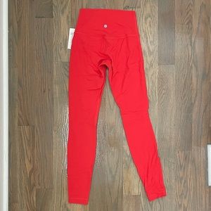 NWT Align high rise legging 28” inseam in carnation red